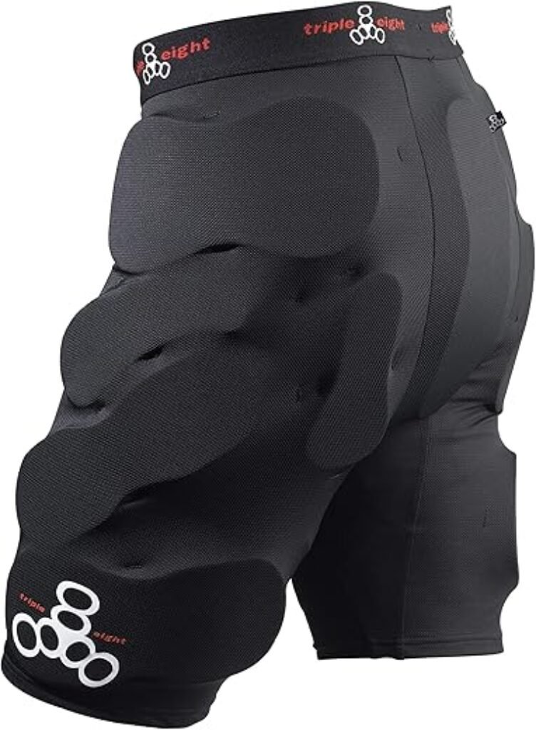Triple Eight Bumsaver Padded Shorts for Skateboarding, Rollerskating, Roller Derby, Inline Skating, Snowboarding and Skiing