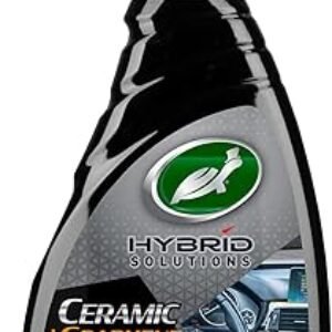 Turtle Wax 53787 Hybrid Solutions Ceramic Graphene Inside Job, Interior Car Cleaner and Protectant, Odor Eliminator, Works on Leather, Vinyl, Plastic, Rubber and More, 16 fl oz. (Pack of 1)
