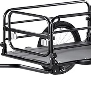 VEVOR Bike Cargo Trailer, 88/100/160 lbs Load Capacity, Heavy-Duty Bicycle Wagon Cart, Foldable Compact Storage with Universal Hitch