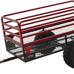 YUTRAX® HC1750 Trailer, Heavy-Duty Trailer, 1750 lb. Load Capacity, Heavy-Duty Steel Construction, Haul 28 Cub Feet, Minimal Assembly, Large Flotation Tires