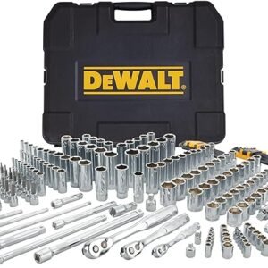 DEWALT Mechanics Tool Set, SAE and Metric, 1/2, 1/4, 3/8 Drive Sizes, 192-Piece (DWMT75049)