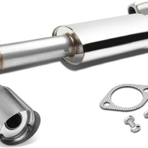 DNA MOTORING CBE-MU-STC11 Stainless Steel Cat Back Exhaust System [Compatible with 11-16 Scion tC]