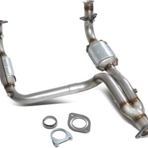 DNA MOTORING Factory Style Catalytic Converter Exhaust Y-Pipe Compatible with 02-05 Escalade Avalanche 1500 4.3 4.8 5.3L, OEM-CONV-001