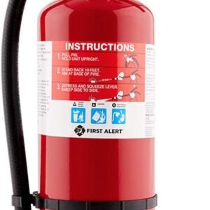 First Alert Fire Extinguisher for Home & Commercial Use, Heavy Duty Rechargeable Compliance Unit, UL RATED 2-A:10-B:C, HOME2PRO, Red, 1-Pack
