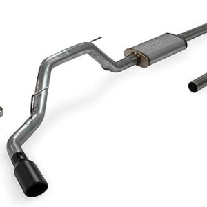 Flowmaster 717864 FlowFX Cat-Back Exhaust Kit 3 Inch 409 Stainless Steel 4.5 Inch Black Ceramic Coated 304 Stainless Steel Tip Compatible with 2009-2014 Ford F-150 3.5L Ecoboost 4.6L 5.0L 5.4L