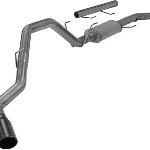 Flowmaster 717930 FlowFX Cat-Back Exhaust Kit Single Side Exit 3.5 Inch 409 Stainless Steel 5 Inch Black Ceramic Coated 304 Stainless Steel Tip Compatible with 2014-2024 RAM 2500 3500 6.4L 2/4WD