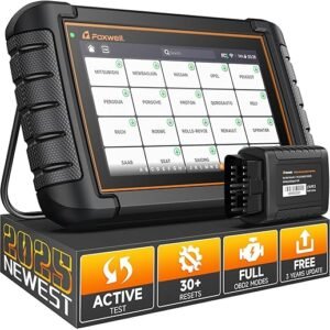 FOXWELL NT809BT Bidirectional Scan Tool, OBD2 Scanner Diagnostic Tool with 30 Maintenances, All System Code Reader for Cars and Trucks, Wireless Automotive Diagnostic Tools, FCA Support, 3-Year Update