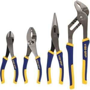 IRWIN VISE-GRIP Pliers Set, 4-Piece (2078707), Blue