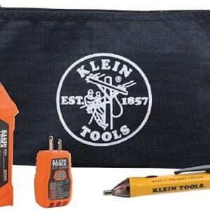 Klein Tools 80064 AC Circuit Breaker Kit with GFCI Digital Circuit Breaker Finder, Non-Contact Voltage Tester Pen and Zipper Bag, 3-Piece