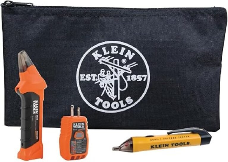 Klein Tools 80064 AC Circuit Breaker Kit with GFCI Digital Circuit Breaker Finder, Non-Contact Voltage Tester Pen and Zipper Bag, 3-Piece