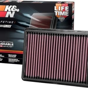 K&N High-Flow Original Lifetime Engine Air Filter: Increase Power: Premium, Washable: Compatible with 2017-2026 Chevrolet/GMC: Equinox, Terrain, 33-5069