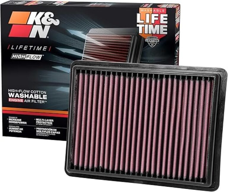 K&N High-Flow Original Lifetime Engine Air Filter: Increase Power: Premium, Washable: Compatible with 2017-2026 Chevrolet/GMC: Equinox, Terrain, 33-5069