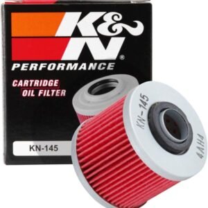 K&N Motorcycle Oil Filter: High Performance, Premium, Designed to be used with Synthetic or Conventional Oils: Fits Select Yamaha Vehicles, KN-145