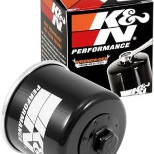 K&N Motorcycle Oil Filter: High Performance, Premium, Designed to be used with Synthetic or Conventional Oils, Wrench Off Nut: Fits Select Suzuki Motorcycles, KN-138