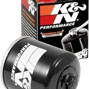 K&N Motorcycle Oil Filter: High Performance, Premium, Designed to be used with Synthetic or Conventional Oils, Wrench Off Nut: Fits Select Honda, Kawasaki, Polaris, Yamaha Vehicles, KN-303