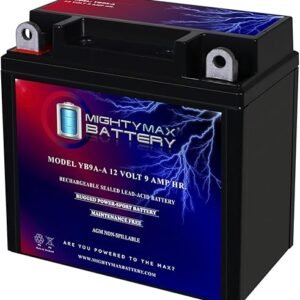 Mighty Max Battery YB9A-A -12 Volt 9 AH, 130 CCA, Rechargeable Maintenance Free SLA AGM Motorcycle Battery