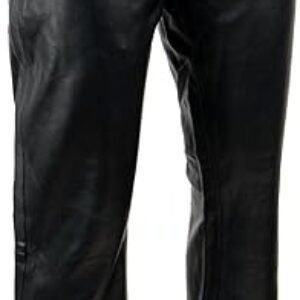 Milwaukee Leather | Classic Fit 5 Pocket Leather Pants for Men - Premium Leather Motorcycle Riding Pants - LKM5790