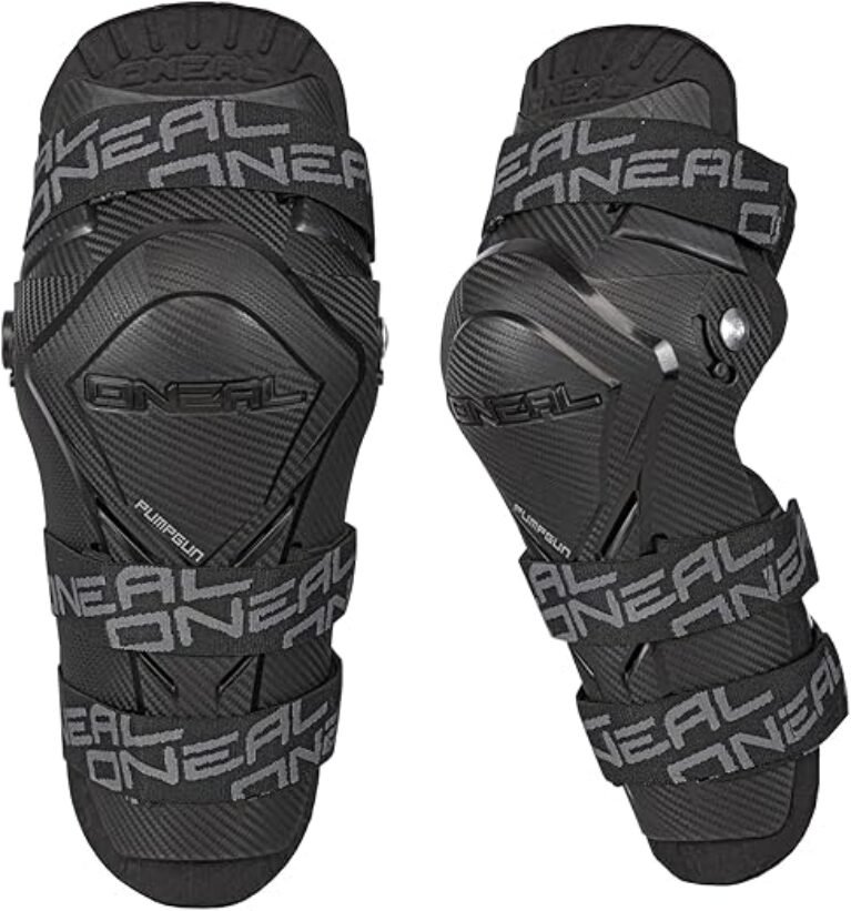 O'NEAL Mens Pump gun Mx Knee Guard Carbon Look(Black, One Size)