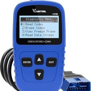 VDIAGTOOL VD10 OBD2 Scanner Code Reader Car Diagnostic Tool Engine Fault Code Reader for Turn Off CEL with Freeze Frame/I/M Readiness for All OBDII Protocol Cars, OBD2 Scanner Diagnostic Tool