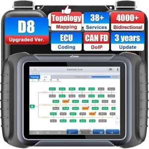 XTOOL D8S OBD2 Scanner: 2025 Upgrade of D8, Bidirectional Scan Tool with 3-Year Update, Topology Mapping, FCA AutoAuth, ECU Coding, 42+ Resets, All Systems Car Scanner Diagnostic Tool, CANFD/DoIP