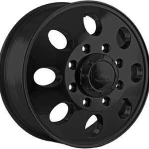 Ion Wheels 167 Matte Black Wheel with Alloy Steel (17 x 6.5 inches /6 x 130 mm, 125 mm Offset)