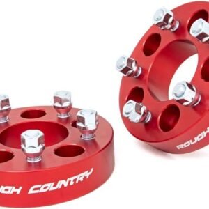 Rough Country 1.5" Wheel Spacers for 97-06 Jeep Wrangler TJ | 84-01 XJ - 1090RED