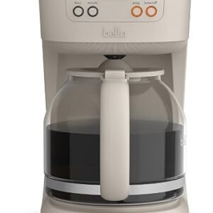 Bella 12-Cup Programmable Coffee Maker, LCD, Auto Shutoff, 900W