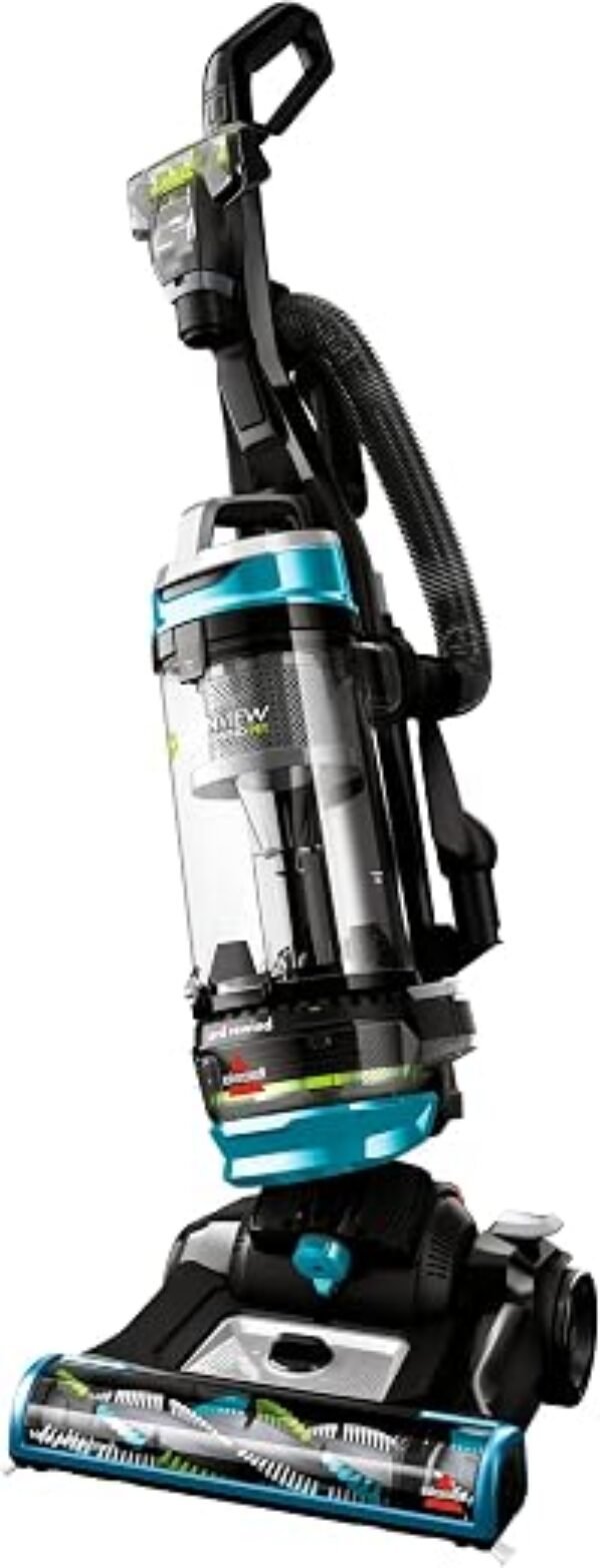 Bissell 2254 CleanView Swivel Rewind Pet Upright Bagless Vacuum, Automatic Cord Rewind, Swivel Steering, Powerful Pet Hair Pickup, Specialized Pet Tools, Large Capacity Dirt Tank, Teal