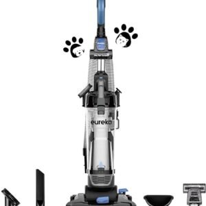 Eureka PowerSpeed Lightweight Upright Vacuum Cleaner for Carpet and Hard Floor, Powerful Bagless Upright Vacuum Cleaner for Home Pets, NEU181A, Blue