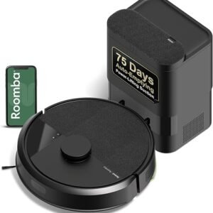 iRobot Roomba 105 Vac Robot Vacuum with AutoEmpty Dock - Self-Empties for 75 Days, Easy to use, Intense Power-Lifting Suction, LiDAR Navigation, Multi-Surface Cleaning, Cleans in Neat Rows