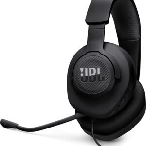 JBL Quantum 100M2 Wired Gaming Headset, Detachable Mic - Black