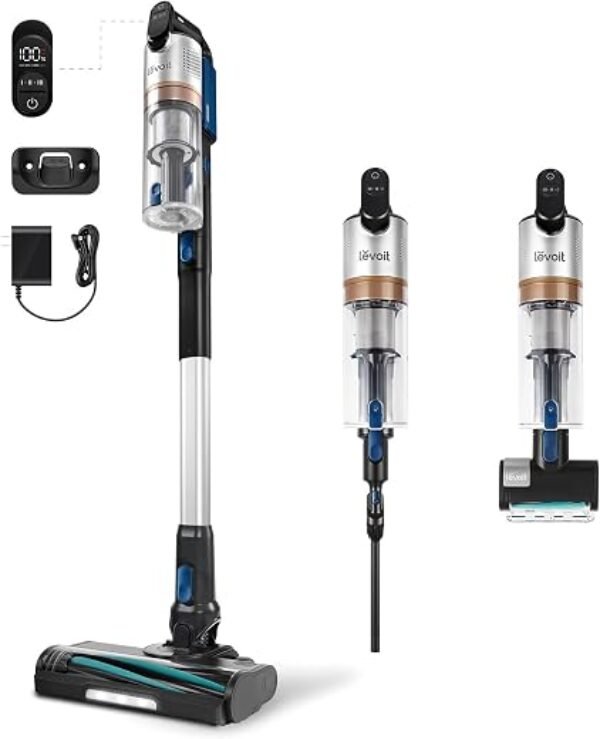 Levoit Cordless Vacuum, Ultra Suction, Up to 60 Mins, Mini Motorized Brush
