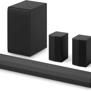 LG S40TR 4.1 ch. Home Theater Soundbar with Rear Surround Speakers and Wireless Subwoofer, Wow Interface, Dolby Audio, AI Sound Pro, Amazon Exclusive - Black