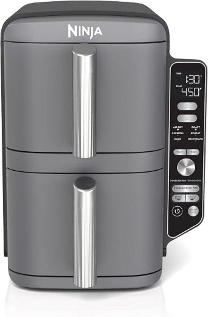 Ninja Air Fryer DoubleStack XL, 10 Qt, 6-in-1, Deep Grey, SL401