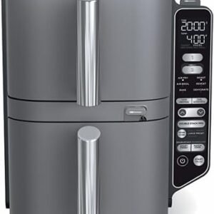Ninja DoubleStack XL Smart Air Fryer, 10 Qt, 6-in-1, Grey, SL451