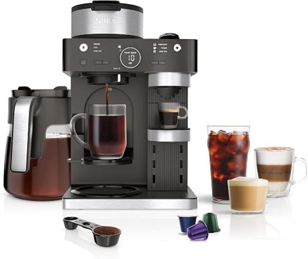 Ninja Espresso & Coffee Maker, Nespresso Capsule Compatible, Black, CFN601