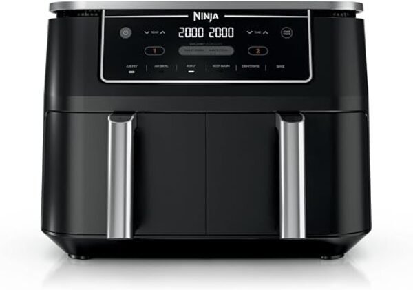 Ninja Foodi Air Fryer, 10 Qt DualZone, 6-in-1, Black, DZ302