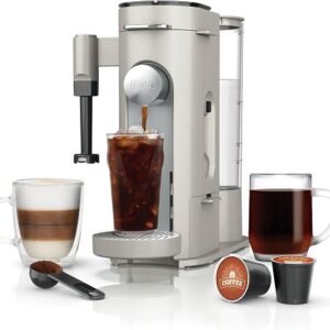 Ninja Pod and Grounds Coffee Maker, K-Cup Compatible, Stone, PB051ST