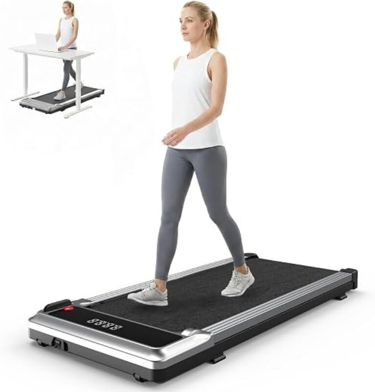 OLIXIS Under Desk Walking Pad Treadmill for Home Office Workouts