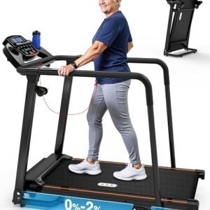 Redliro Treadmill for Seniors with Long Handrail-Walking Treadmill for Home