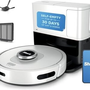 Shark AV2511AE AI Ultra Robot Vacuum, Black/Silver, Carpet and Hard Floor