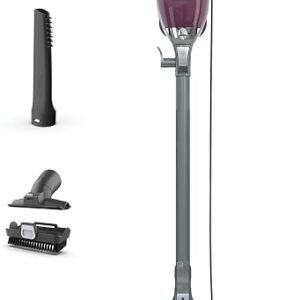 Shark Rocket Pet Plus Corded Stick Vacuum, XL Cup, Bordeaux/Silver, HV322