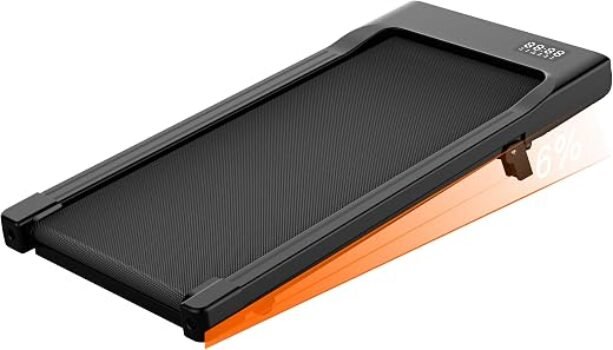Superun Walking Pad with 6% Incline, 2.5HP Under Desk Treadmill, 300lbs