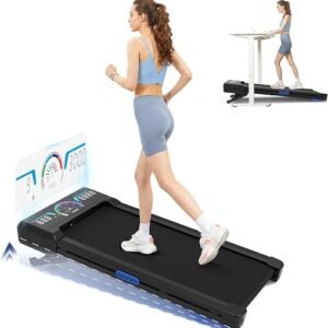 Walking Pad Treadmill 12% Auto Incline, Under Desk Treadmill