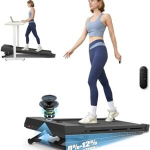 Walking Pad Treadmill 450 lb Capacity, Auto Incline Under Desk Treadmill