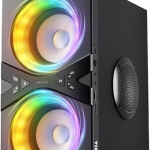 YIER Party Bluetooth Speaker: 80W Peak Large Stereo Sound for Outdoor