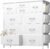 10 Drawer Dresser, Chest of Drawers for Bedroom, PU Dresser with Side Pockets, Hooks, Wooden Top and Sturdy Metal Frame for Living Room, Closet, Hallway (White)