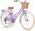 20 24 26 Inch Beach Cruiser Bike, 6-Speed Hybrid City Bicycle for Girls Youth and Over 6 Years Old, Missy Bike with Wicker Basket & Lightweight, Multiple Colors