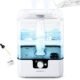 6L Humidifiers for Bedroom Large Room Home, CHIVALZ Cool Mist Top Fill Humidifiers for Baby Nursery and Plants, 26dB Quiet, Nightlight, Up to 50 Hours, Oil Diffuser 1 Pack + 2 Mist Outlets White