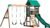Backyard Discovery Buckley Hill Wooden Swing Set, Made for Small Yards and Younger Children